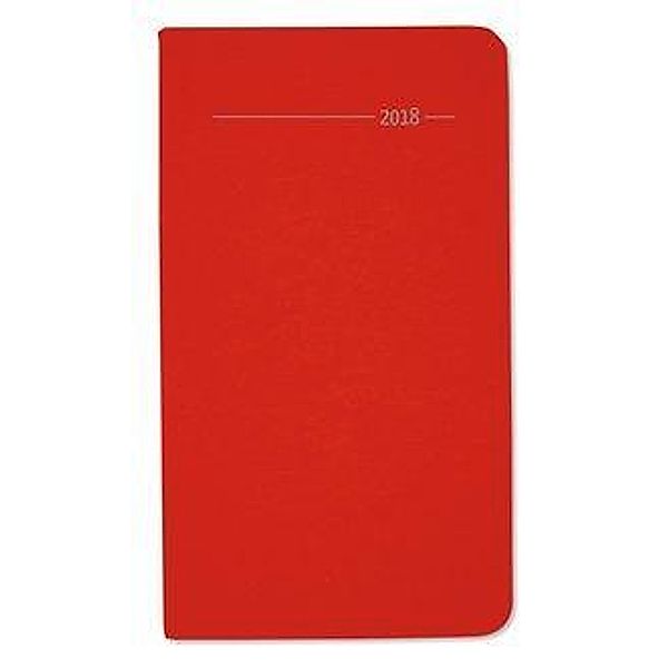 Taschenkalender Silk Line Ruby 2018, ALPHA EDITION