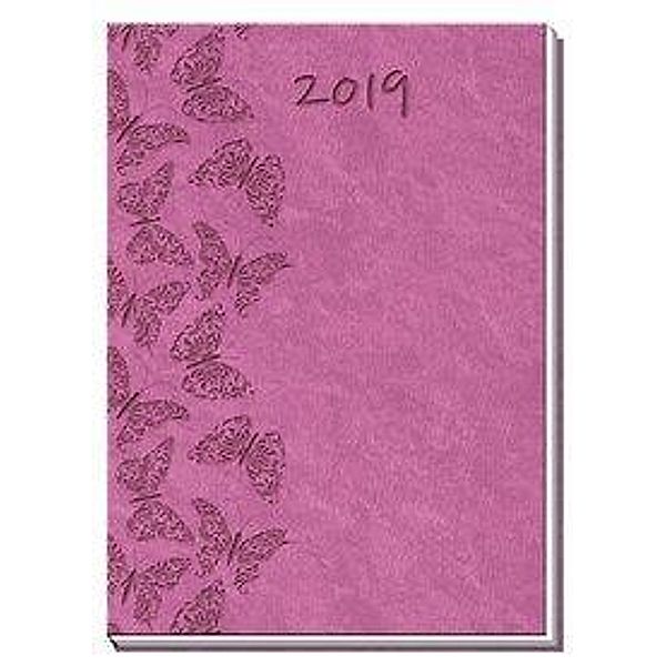 Taschenkalender Soft Touch Rot 2019