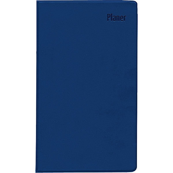 Taschenplaner blau 2025 - Bürokalender 9,5x16 cm - 112 Seiten - 1 Woche auf 2 Seiten - separates Adressheft - faltbar - Notizheft - 560-1015