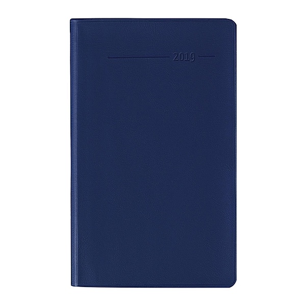 Taschenplaner PVC blau 2019, ALPHA EDITION