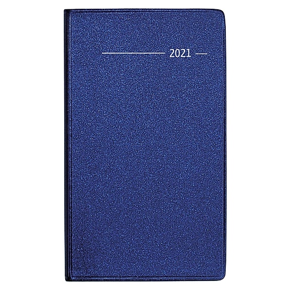Taschenplaner PVC blau mit Register 2021