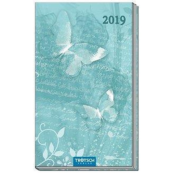 Taschenterminer 2019 Schmetterling 8 x 15 cm Taschenkalender Bürokalender