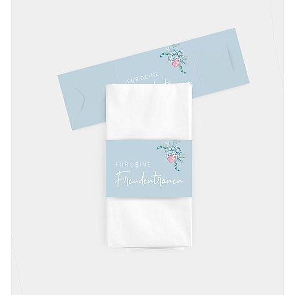 Taschentücher Banderole Helles Bouquet, Taschentuchbanderole