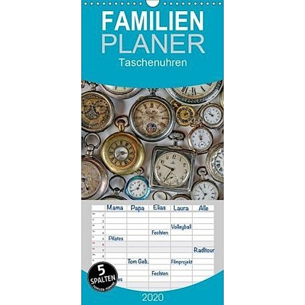 Taschenuhren - Familienplaner hoch (Wandkalender 2020 , 21 cm x 45 cm, hoch), Klaus Eppele