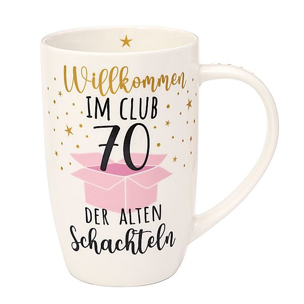 Tasse Club der alten Schachteln (Alter: 70 Jahre)