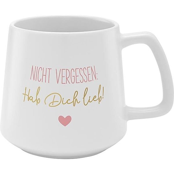 Tasse Konisch Motiv Lieb