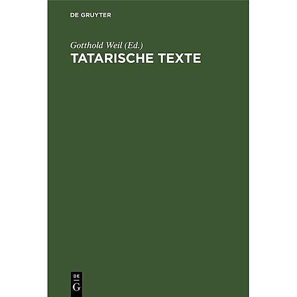 Tatarische Texte