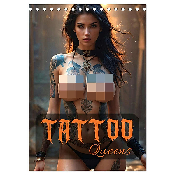 Tattoo Queens (Tischkalender 2025 DIN A5 hoch), CALVENDO Monatskalender, Calvendo, ShirtScene
