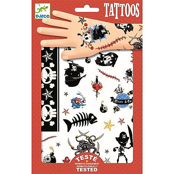 Djeco Tattoo-Sticker PIRATEN