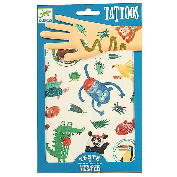Djeco Tattoo-Sticker TIERE