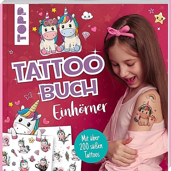 Tattoobuch Einhörner, frechverlag