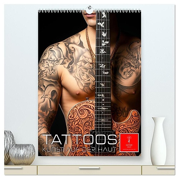 Tattoos Kunst auf der Haut (hochwertiger Premium Wandkalender 2024 DIN A2 hoch), Kunstdruck in Hochglanz, Peter Roder