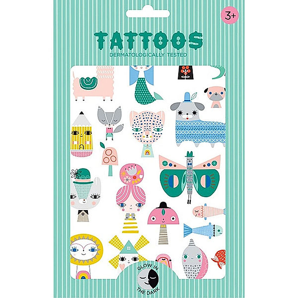 Petit Monkey Tattoos LEOPARD – GLOW IN THE DARK in bunt