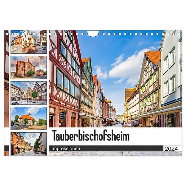 Tauberbischofsheim Impressionen (Wandkalender 2024 DIN A4 quer), CALVENDO Monatskalender, Dirk Meutzner