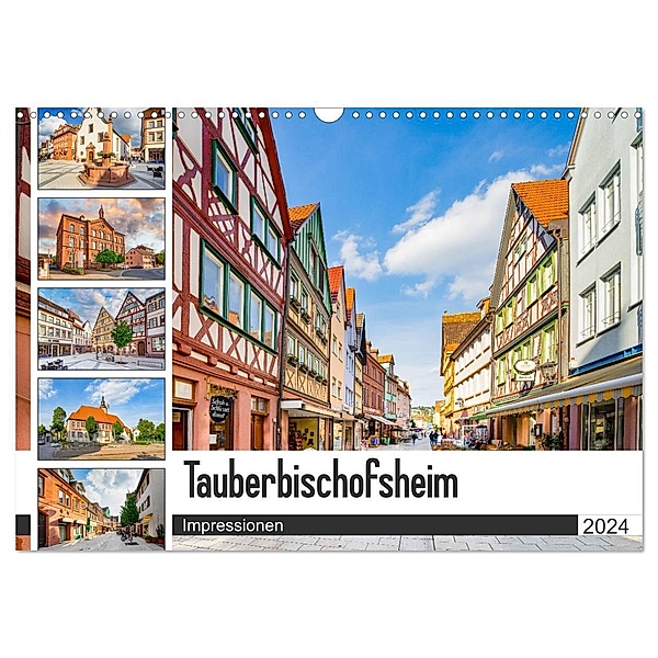 Tauberbischofsheim Impressionen (Wandkalender 2024 DIN A3 quer), CALVENDO Monatskalender, Dirk Meutzner