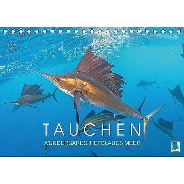 Tauchen: Wunderbares tiefblaues Meer (Tischkalender 2017 DIN A5 quer), CALVENDO