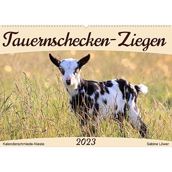 Tauernschecken-Ziegen (Wandkalender 2023 DIN A2 quer), Sabine Löwer