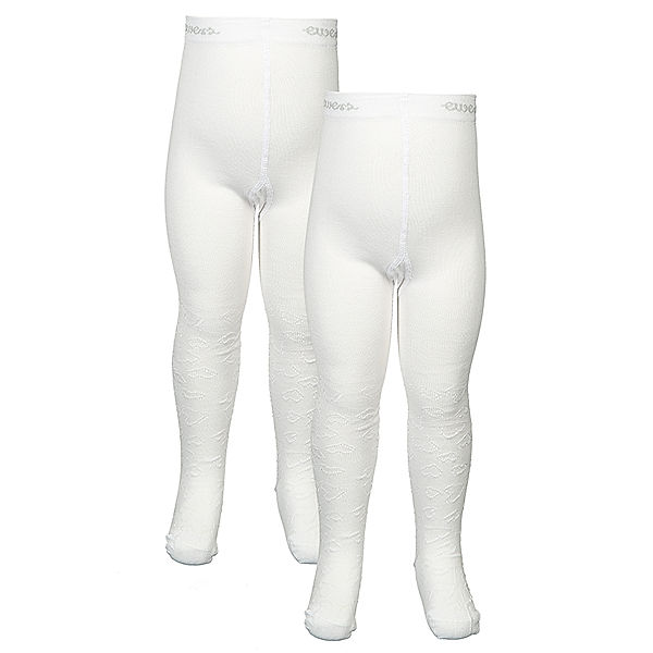 ewers Tauf-Strumpfhose FESTIVE 2er-Pack in weiss