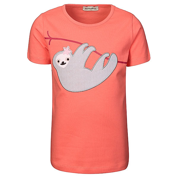 tausendkind collection tausendkind T-Shirt Girls Faultier, pink (Grösse: 104/110)