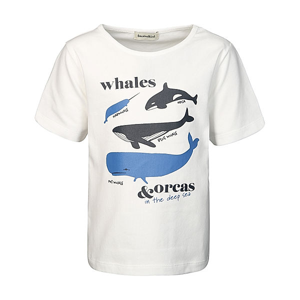 tausendkind collection tausendkind T-Shirt Whales And Orcas, weiß (Größe: 92/98)