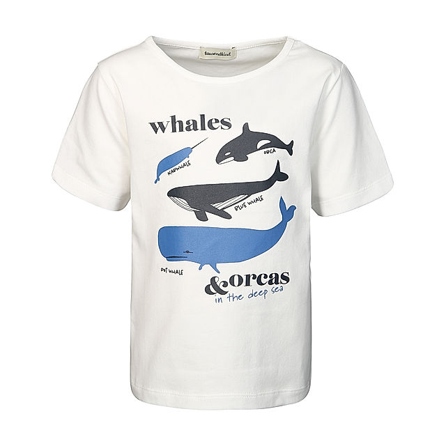 tausendkind T-Shirt Whales And Orcas, weiß Größe: 128 134 | Weltbild.de