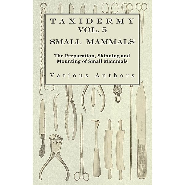 Taxidermy Vol. 5 Small Mammals - The Preparation, Skinning and Mounting of Small Mammals, Various