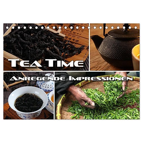 Tea Time - anregende Impressionen (Tischkalender 2024 DIN A5 quer), CALVENDO Monatskalender, Renate Bleicher
