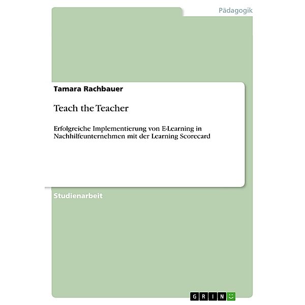 Teach the Teacher, Tamara Rachbauer