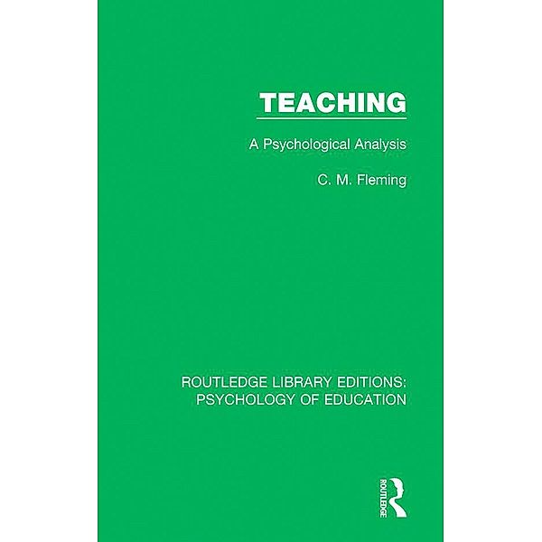 Teaching, C. M. Fleming
