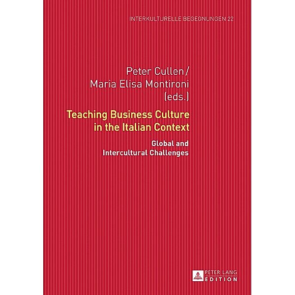 Teaching Business Culture in the Italian Context, Maria Elisa Montironi