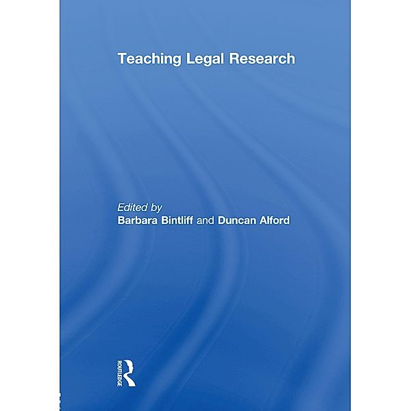 Teaching Legal Research