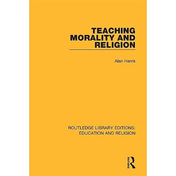 Teaching Morality and Religion, Alan Harris