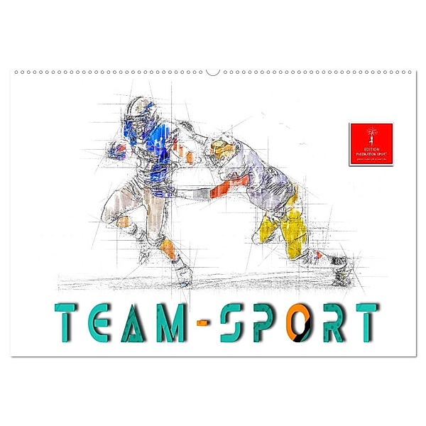 Team-Sport (Wandkalender 2024 DIN A2 quer), CALVENDO Monatskalender, Peter Roder