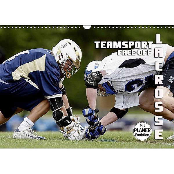 Teamsport Lacrosse - Face-off (Wandkalender 2021 DIN A3 quer), Renate Bleicher
