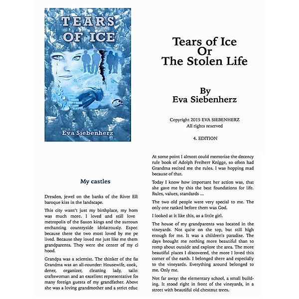 Tears of Ice or The Stolen Life, Eva Siebenherz