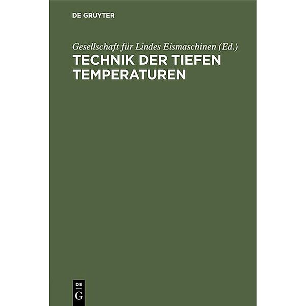 Technik der tiefen Temperaturen / Jahrbuch des Dokumentationsarchivs des österreichischen Widerstandes