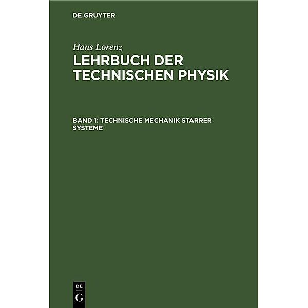 Technische Mechanik starrer Systeme / Jahrbuch des Dokumentationsarchivs des österreichischen Widerstandes, Hans Lorenz