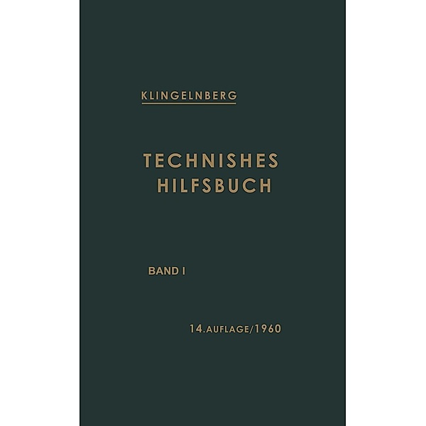 Technisches Hilfsbuch, W. Ferdinand Klingelnberg