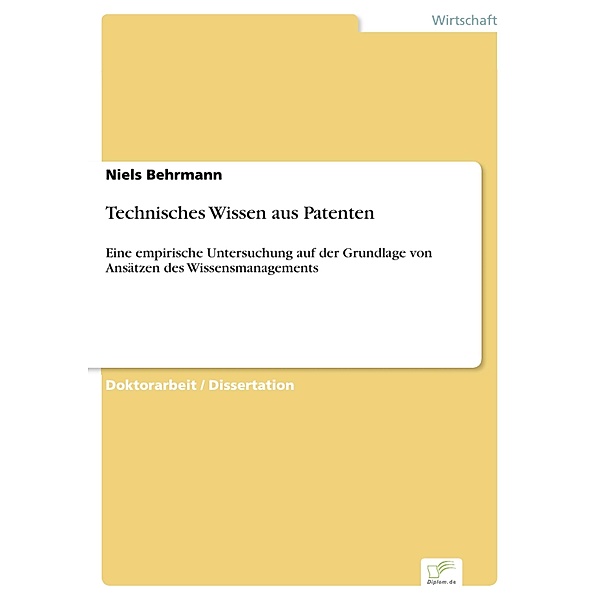 Technisches Wissen aus Patenten, Niels Behrmann