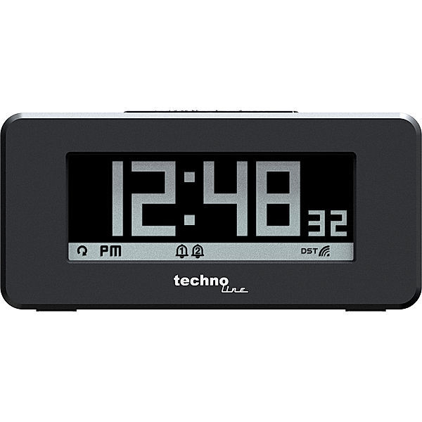 technoline Funkwecker WT 295 mit Negativ- und Positiv-Display