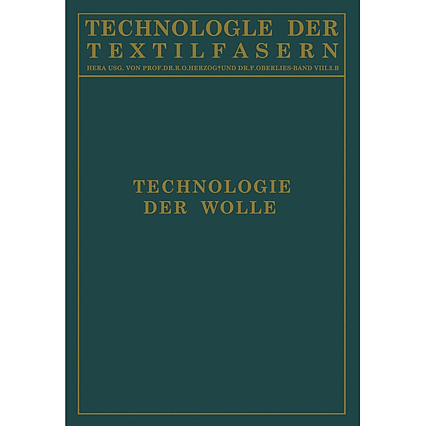 Technologie der Wolle, H. Glafey, D. Krüger, G. Ulrich