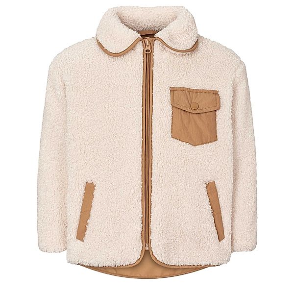 MarMar Copenhagen Teddy-Fleece Jacke OLDA in cumin block