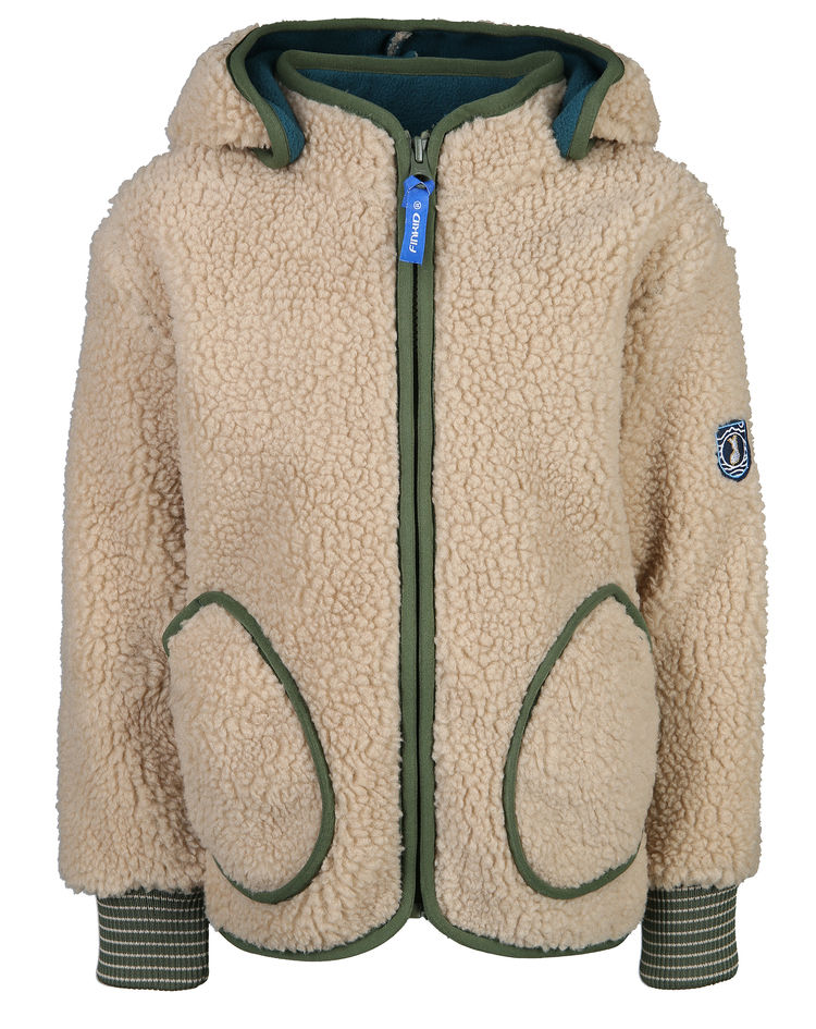 Teddy-Fleecejacke TONTTU NALLE in pebble bronze green | Weltbild.ch