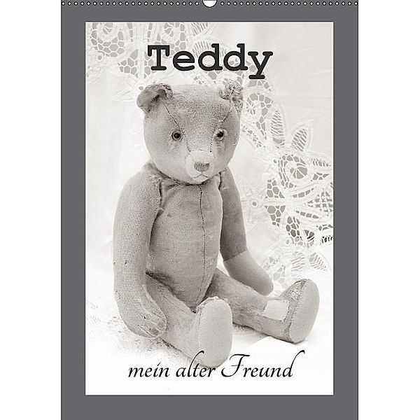 Teddy, mein alter Freund (Wandkalender 2017 DIN A2 hoch), Nina Schwarze