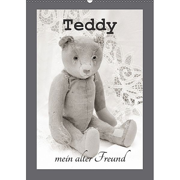 Teddy, mein alter Freund (Wandkalender 2018 DIN A2 hoch), Nina Schwarze