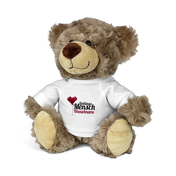 Teddy mit Namen (Motiv: Lieblingsmensch)