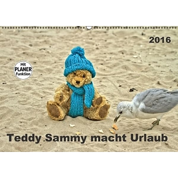 Teddy Sammy macht Urlaub (Wandkalender 2016 DIN A2 quer), SchnelleWelten