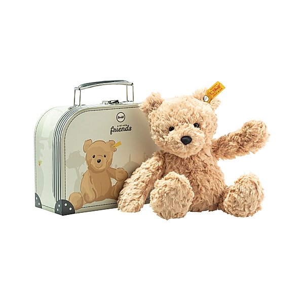 Steiff Teddybär JIMMY (25cm) im Koffer in hellbraun