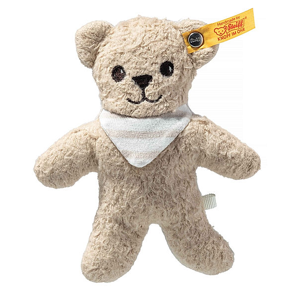 Steiff Teddybär NOAH (12cm) mit Rassel in beige