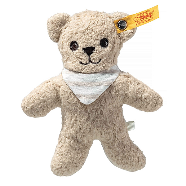 Steiff Teddybär NOAH (12cm) mit Rassel in beige